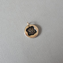 Load image into Gallery viewer, Patience Victorious In Hardship - Wax Seal Charm Lion Crest Bronze Wax Seal Jewelry