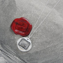 Load image into Gallery viewer, Far Apart Close At Heart - Silver Wax Seal Necklace Love Knot Across The Miles