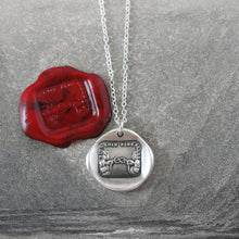 Load image into Gallery viewer, Far Apart Close At Heart - Silver Wax Seal Necklace Love Knot Across The Miles