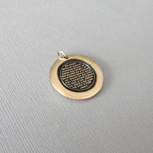 Load image into Gallery viewer, Lord's Prayer Wax Seal Pendant - Antique Bronze Wax Seal Charm Jewelry Our Father