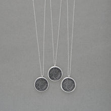 Load image into Gallery viewer, Lord's Prayer Wax Seal Necklace - Antique Silver Wax Seal Charm Jewelry Our Father