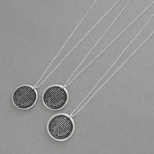 Load image into Gallery viewer, Lord's Prayer Wax Seal Necklace - Antique Silver Wax Seal Charm Jewelry Our Father