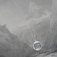 Load image into Gallery viewer, If I Lose You I Am Lost - Silver Wax Seal Necklace - Italian Love Quote - RQP Studio