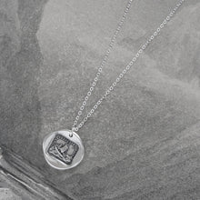 Load image into Gallery viewer, If I Lose You I Am Lost - Silver Wax Seal Necklace - Italian Love Quote - RQP Studio