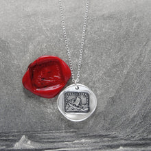 Load image into Gallery viewer, If I Lose You I Am Lost - Silver Wax Seal Necklace - Italian Love Quote - RQP Studio