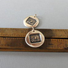 Load image into Gallery viewer, If I Lose You I Am Lost - Wax Seal Charm - Antique Bronze Italian Love Pendant