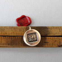 Load image into Gallery viewer, If I Lose You I Am Lost - Wax Seal Charm - Antique Bronze Italian Love Pendant