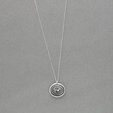 Load image into Gallery viewer, Love Conquers All - Silver Wax Seal Necklace Cupid And Lion - RQP Studio