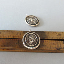 Load image into Gallery viewer, Medusa Wax Seal Pendant - Guardian Protectress - antique wax seal charm jewelry Greek Mythology Gorgoneion protective amulet