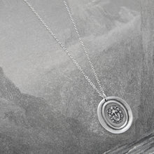Load image into Gallery viewer, Medusa Wax Seal Necklace - Silver Guardian Protectress Mythical Gorgon