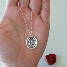Load image into Gallery viewer, Medusa Wax Seal Necklace - Silver Guardian Protectress Mythical Gorgon