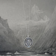 Load image into Gallery viewer, Medusa - Silver Wax Seal Necklace - Guardian Protectress Gorgoneion Protective Amulet - RQP Studio