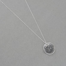 Load image into Gallery viewer, Silver Griffin Wax Seal Necklace - A Mind Aware Of What Is Right
