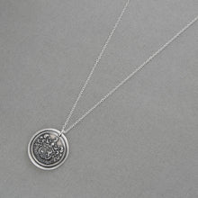 Load image into Gallery viewer, Silver Griffin Wax Seal Necklace - A Mind Aware Of What Is Right