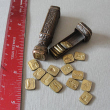 Load image into Gallery viewer, Antique French Multi Wax Seal Set with 19 double sided seal matrices