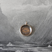 Load image into Gallery viewer, My Hope Is In God Wax Seal Pendant - antique wax seal jewelry charm Christian Religious Devotion - RQP Studio