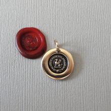 Load image into Gallery viewer, Give It Your All - Griffin Wax Seal Charm - Antique Bronze Strength Symbol Wax Seal Jewelry Go For It