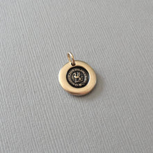 Load image into Gallery viewer, Give It Your All - Griffin Wax Seal Charm - Antique Bronze Strength Symbol Wax Seal Jewelry Go For It