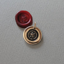 Load image into Gallery viewer, Give It Your All - Griffin Wax Seal Charm - Antique Bronze Strength Symbol Wax Seal Jewelry Go For It