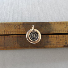 Load image into Gallery viewer, Give It Your All - Griffin Wax Seal Charm - Antique Bronze Strength Symbol Wax Seal Jewelry Go For It
