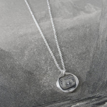 Load image into Gallery viewer, Silver Wax Seal Necklace - Nothing Without You - My Sunshine - RQP Studio