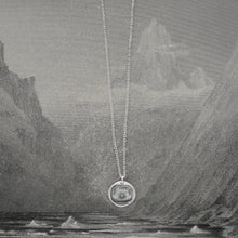 Load image into Gallery viewer, Silver Wax Seal Necklace - Nothing Without You - My Sunshine - RQP Studio