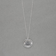 Load image into Gallery viewer, Pegasus Wax Seal Necklace - Always Faithful - Antique Silver Winged Horse Wax Seal Jewelry