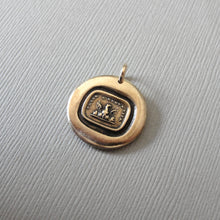 Load image into Gallery viewer, Phoenix Wax Seal Charm - Step To A New Life - antique wax seal jewelry pendant Mythical Phoenix Bird
