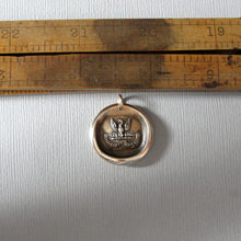 Load image into Gallery viewer, Courage And Its Reward - Wax Seal Pendant Phoenix Rising - Antique Bronze Wax Seal Charm Jewelry