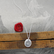 Load image into Gallery viewer, Further Beyond - Silver Sun Wax Seal Necklace - Surpass Your Limits