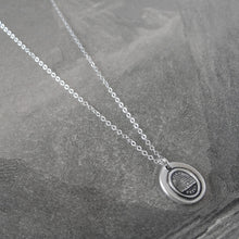 Load image into Gallery viewer, Further Beyond - Silver Sun Wax Seal Necklace - Surpass Your Limits