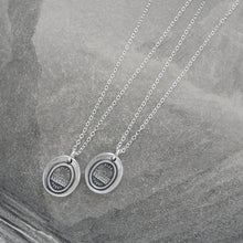 Load image into Gallery viewer, Further Beyond - Silver Sun Wax Seal Necklace - Surpass Your Limits