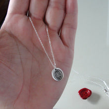 Load image into Gallery viewer, Further Beyond - Silver Sun Wax Seal Necklace - Surpass Your Limits