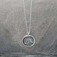 Load image into Gallery viewer, Lovable and Faithful - Silver Wax Seal Necklace with Poodle Dog - RQP Studio