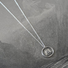 Load image into Gallery viewer, Lovable and Faithful - Silver Wax Seal Necklace with Poodle Dog - RQP Studio