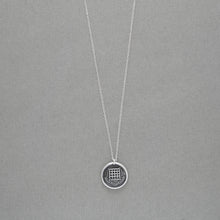 Load image into Gallery viewer, Protection Wax Seal Necklace Portcullis - Antique Silver Wax Seal Jewelry