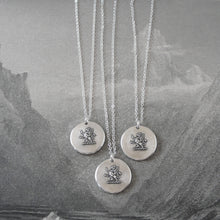 Load image into Gallery viewer, Rampant Griffin Wax Seal Necklace - Strength Courage Boldness - antique wax seal charm jewelry - RQP Studio