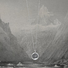 Load image into Gallery viewer, I Grow Strong Again - Silver Wax Seal Necklace With Oak Tree