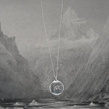 Load image into Gallery viewer, Silver Rooster Wax Seal Necklace - Always Be Faithful - Vigilance Courage - RQP Studio