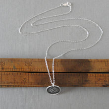 Load image into Gallery viewer, Such Is Life Wax Seal Necklace - Silver Ship Wax Seal Jewelry Three Masted Rigger