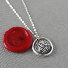 Load image into Gallery viewer, Such Is Life Wax Seal Necklace - Silver Ship Wax Seal Jewelry Three Masted Rigger