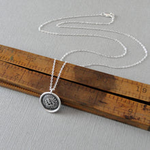 Load image into Gallery viewer, Such Is Life Wax Seal Necklace - Silver Ship Wax Seal Jewelry Three Masted Rigger