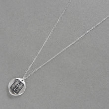 Load image into Gallery viewer, Hope Sustains Me - Anchor Wax Seal Necklace - Antique Silver Wax Seal Jewelry