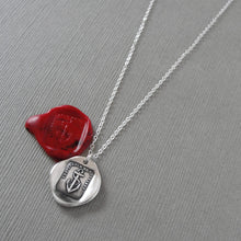 Load image into Gallery viewer, Hope Sustains Me - Anchor Wax Seal Necklace - Antique Silver Wax Seal Jewelry