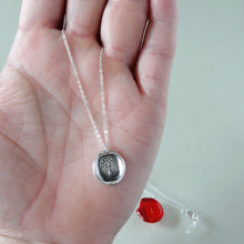 Load image into Gallery viewer, My Goal Aim High - Silver Arrow Wax Seal Necklace