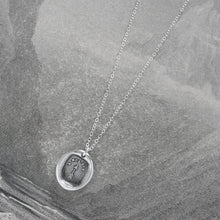Load image into Gallery viewer, My Goal Aim High - Silver Arrow Wax Seal Necklace