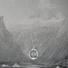 Load image into Gallery viewer, My Goal Aim High - Silver Arrow Wax Seal Necklace