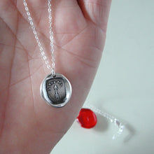 Load image into Gallery viewer, My Goal Aim High - Silver Arrow Wax Seal Necklace