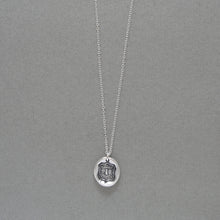 Load image into Gallery viewer, Silver Bee Wax Seal Necklace - We May Be Happy Yet - Antique Wax Seal Jewelry