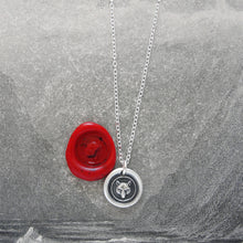Load image into Gallery viewer, Silver Fox Mask Wax Seal Necklace - Wisdom Wit